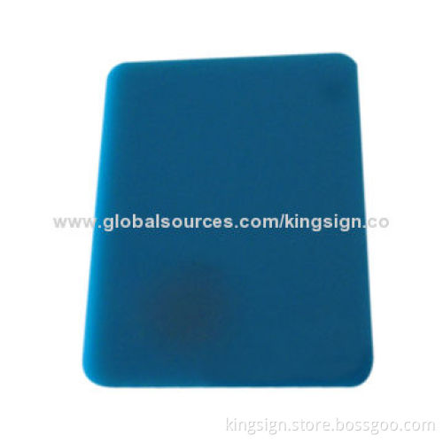 Blue acrylic plate, 3mm thickness, suitable for sanitary